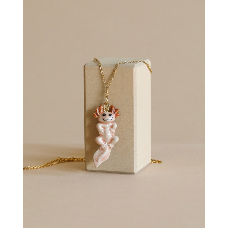 Axolotl Salamander Necklace
