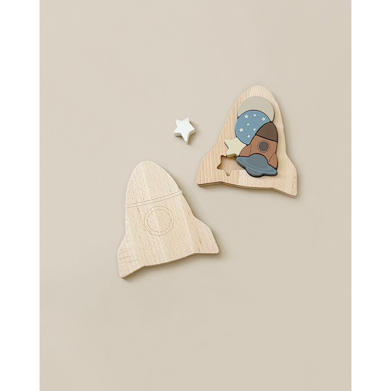 Wooden Puzzle - Rocket