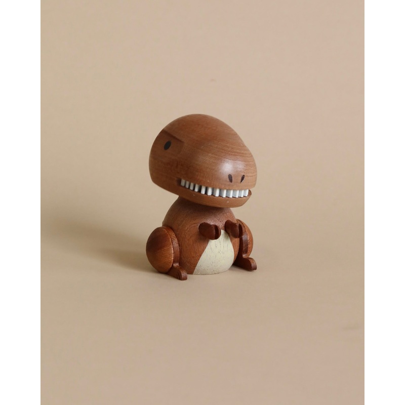 Wooden T-Rex Bobblehead