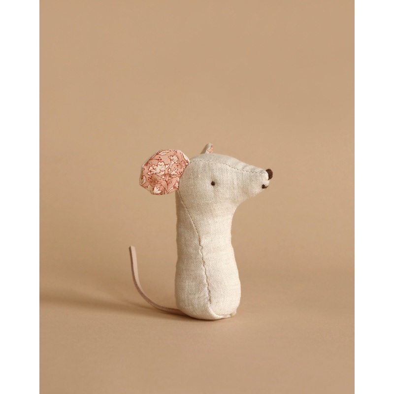 Maileg Lullaby Friend Rattles, Mouse -  Nature