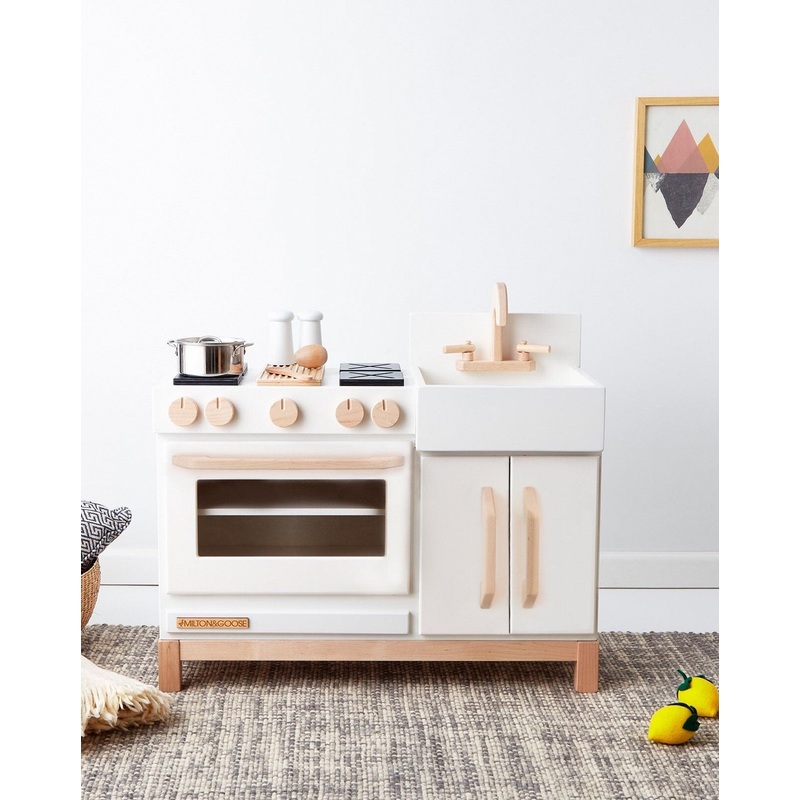 Milton & Goose Wooden Play Kitchen - Made in USA