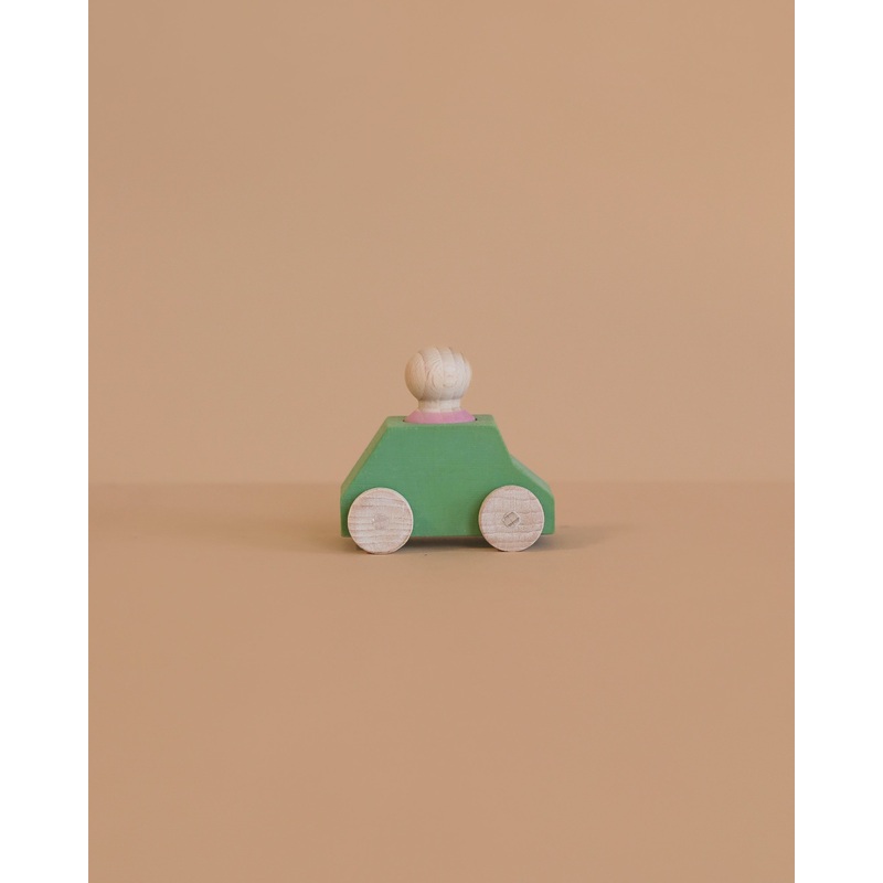 Lubulona Wooden Car with Figure - Mint