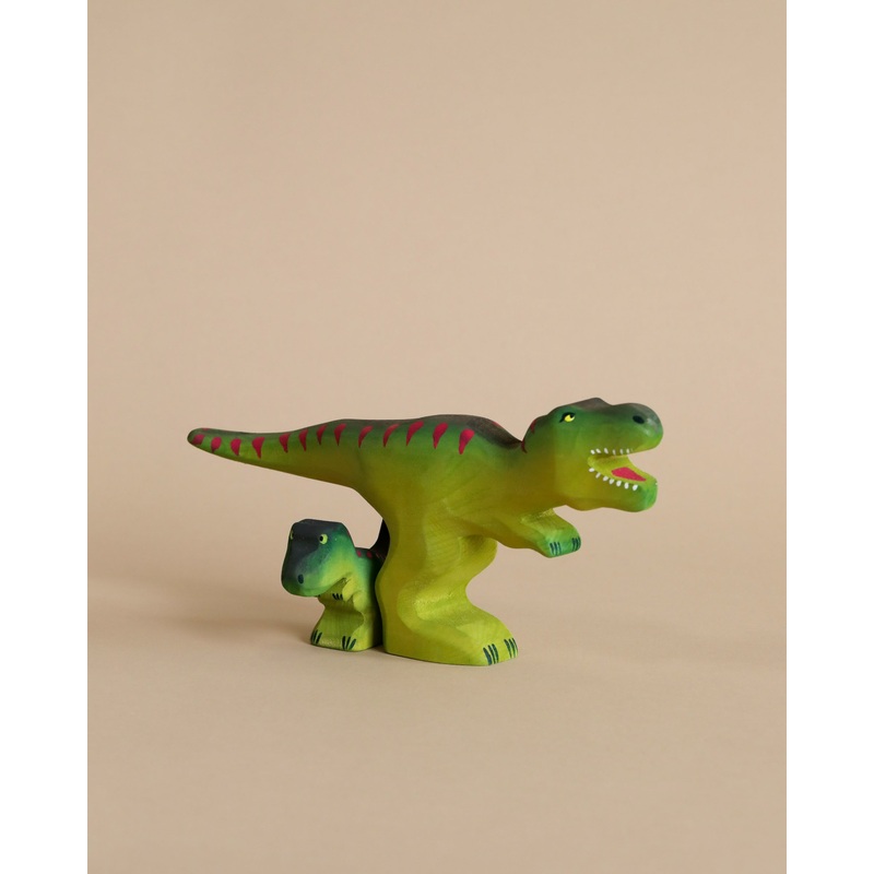 Bumbu Handmade Wooden T-Rex Dinosaur Set