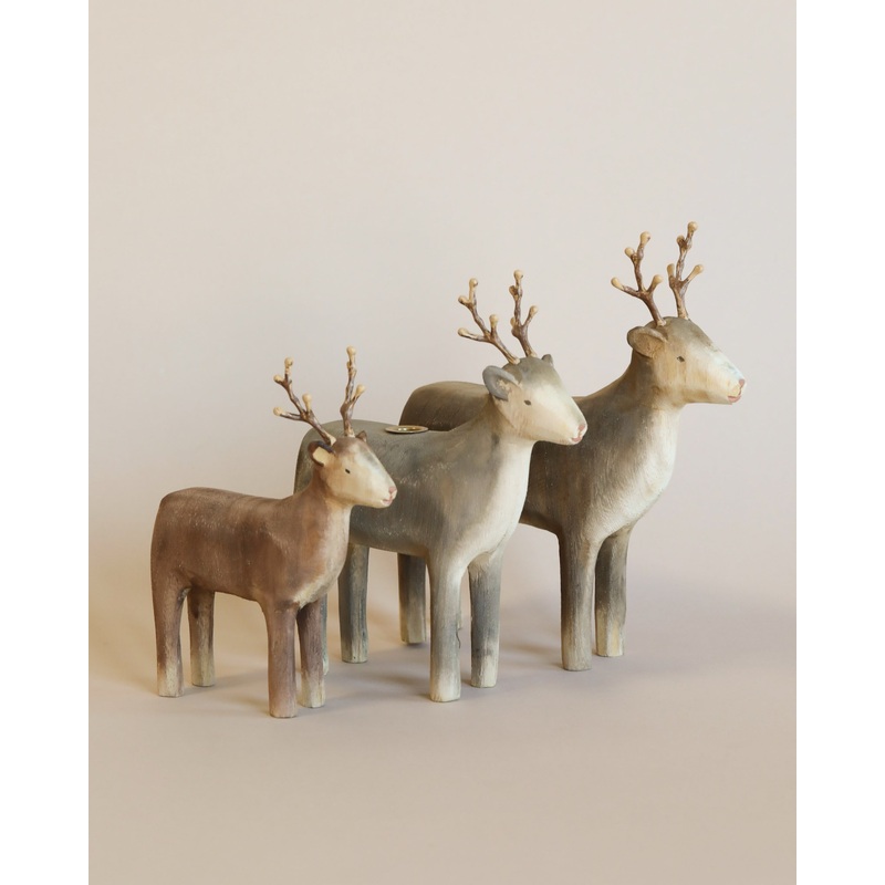 Maileg Wooden Reindeer Candle Holder