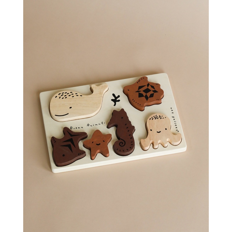 Wooden Tray Puzzle - Ocean Animals