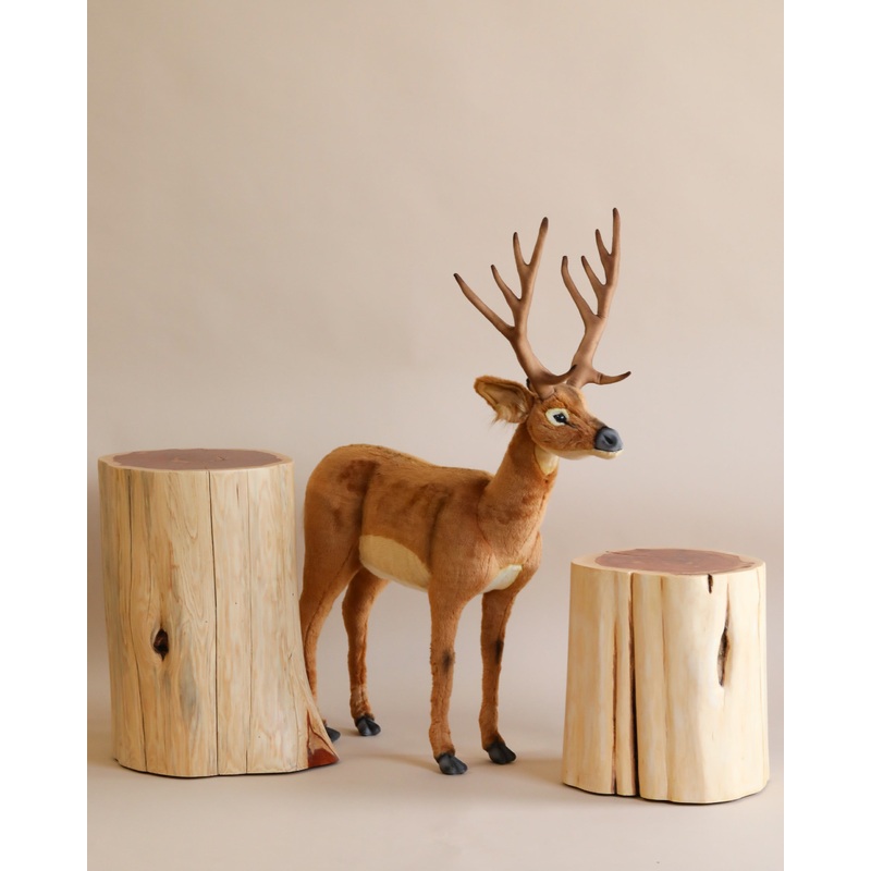 Large Deer Stuffed Animal - Male - Final Sale