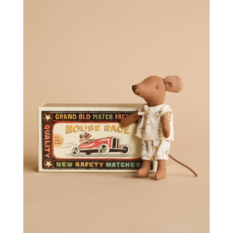Maileg Big Sister, Mouse In Matchbox