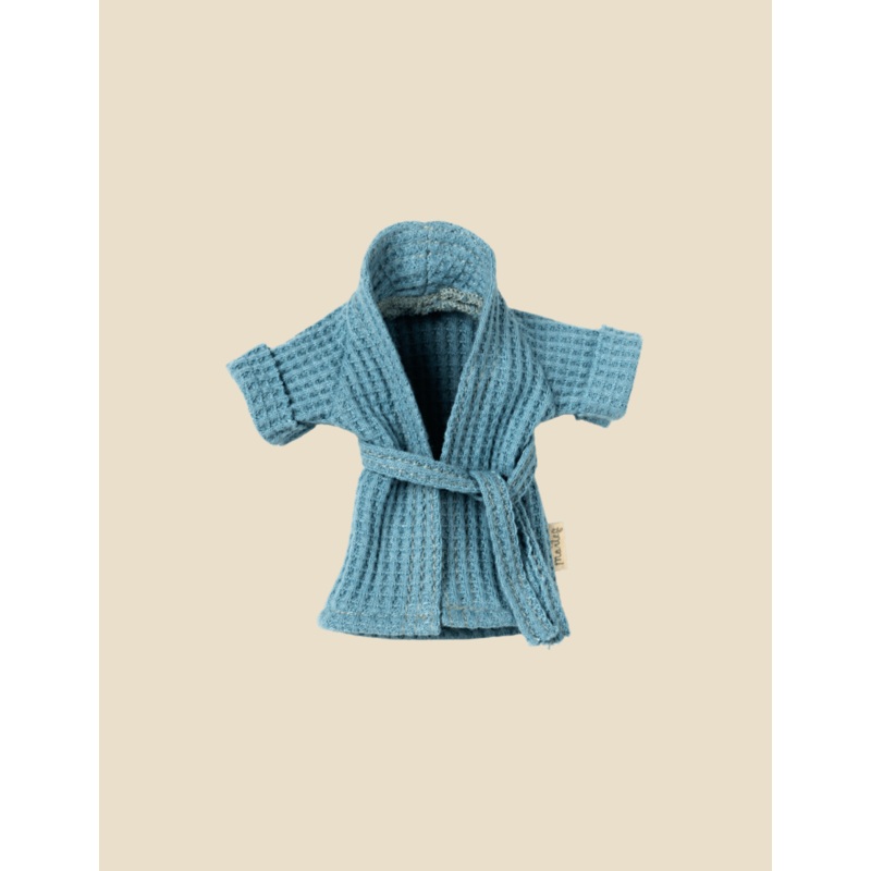 Maileg Extra Clothing: Bathrobe - Dusty Blue