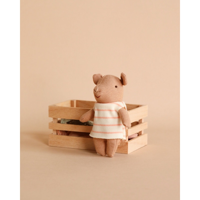 Maileg Pig In Box, Baby Girl - Pink