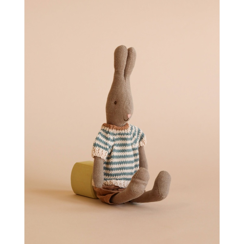 Maileg Rabbit, Size 1 - Brown - Shirt And Shorts