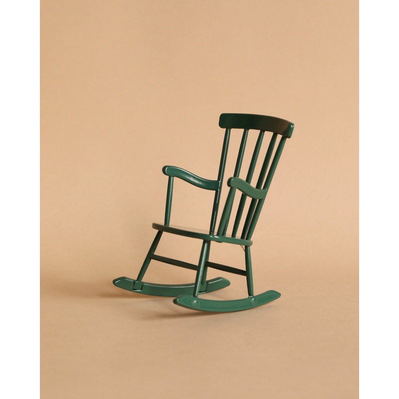 Maileg Rocking Chair, Mouse - Dark Green