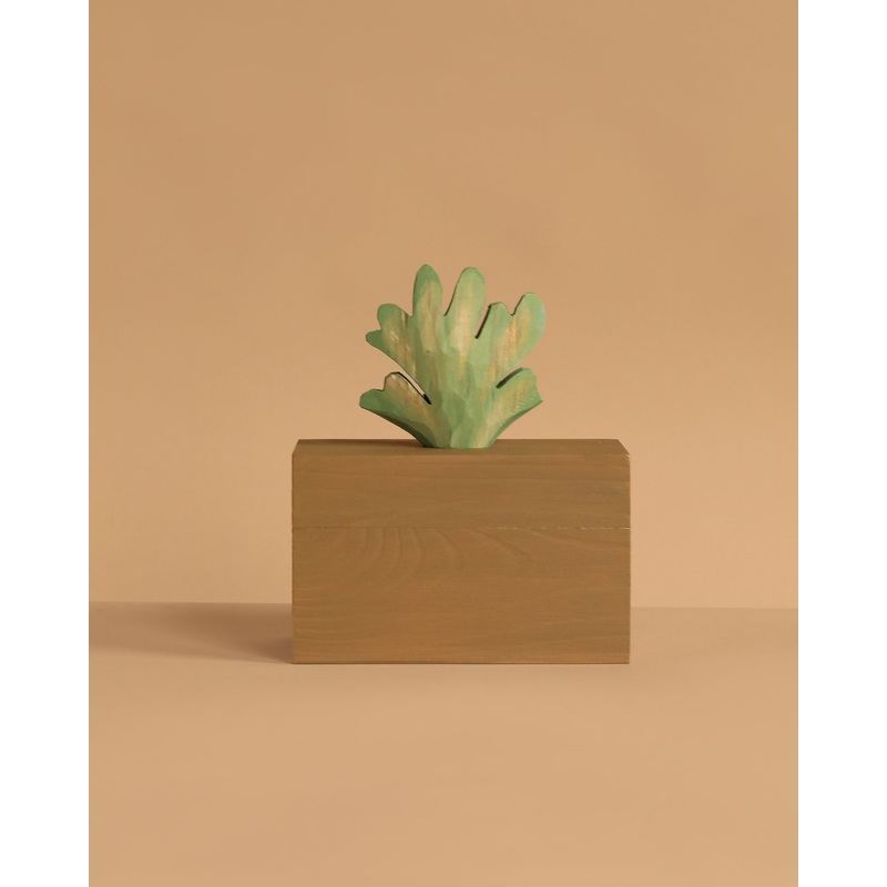 Ferm Living Hand Carved Wooden Harbour Box - Coral