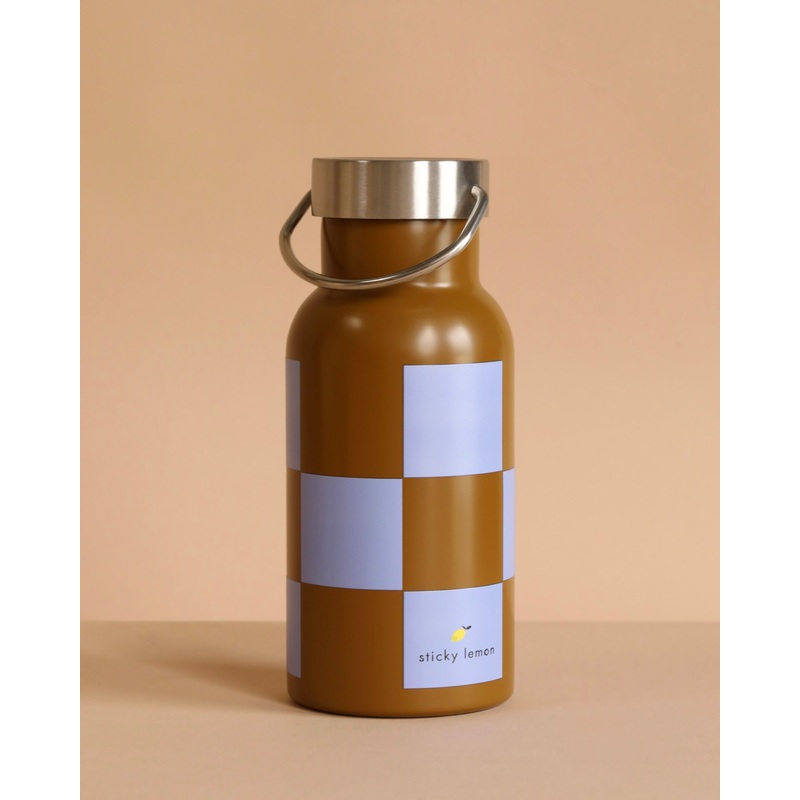Sticky Lemon Water Bottle | Farmhouse | Soil Green + Blooming Purple