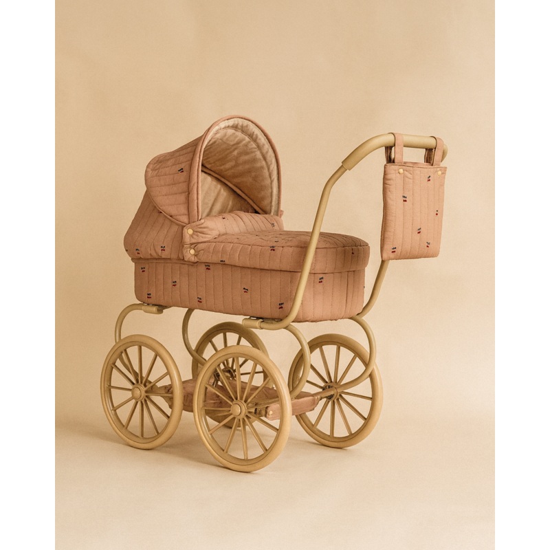 Konges Sloejd Mini Doll Pram - Cherry Blush