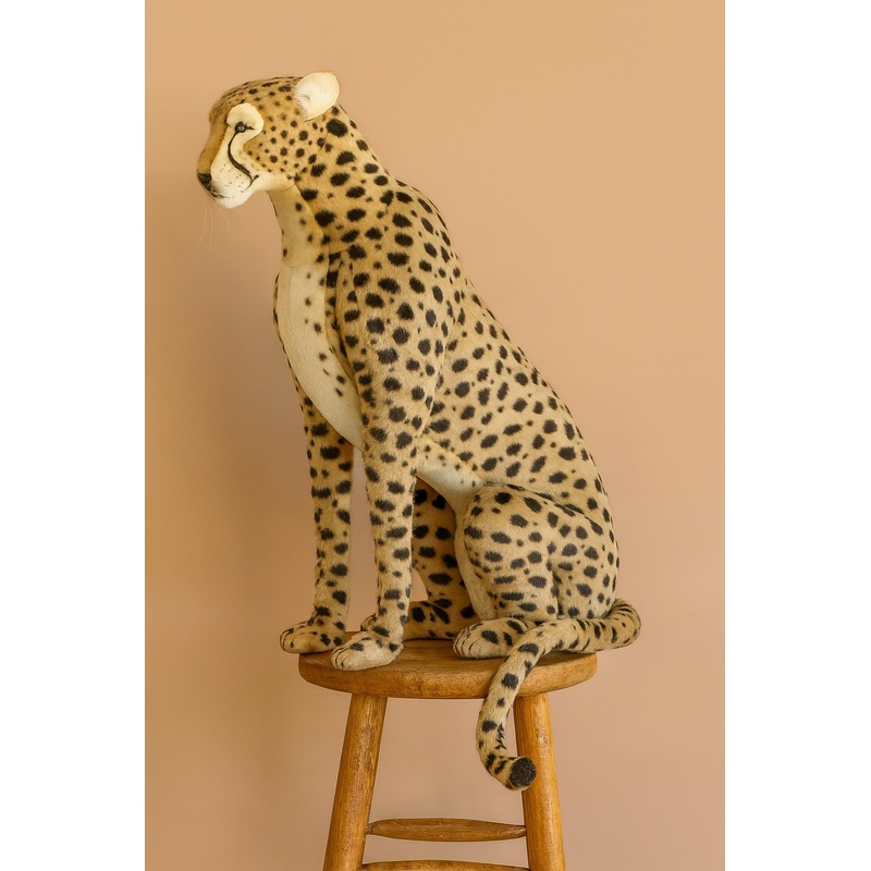 Life-Size Cheetah Stuffed Animal, 44" - Final Sale