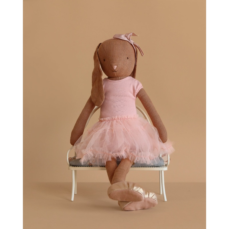 Maileg Bunny, Size 3 - Chocolate Brown - Ballet Suit and Skirt - Rose