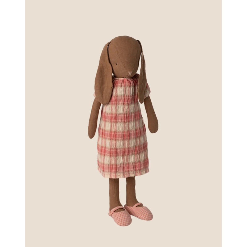 Maileg Bunny, Size 3 - Chocolate Brown - Dress