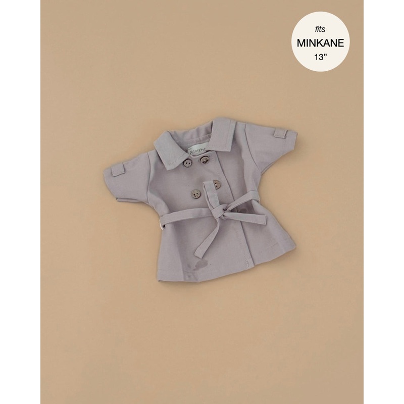 Minikane Doll Clothing | Back to School - Tara Trench Coat in Beige Gabardine