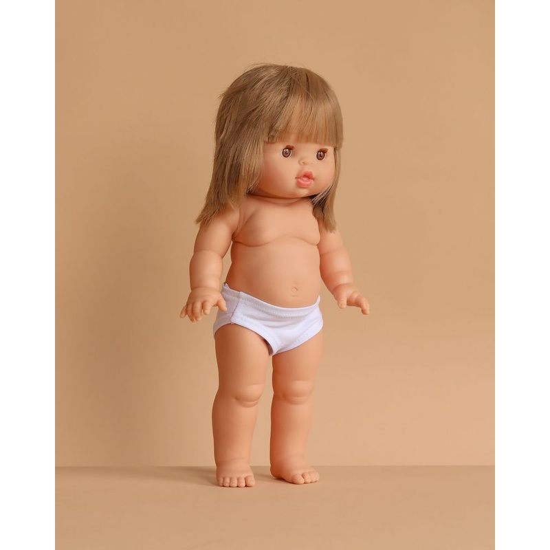 Minikane Standing Doll (14") - Zoelie (clothing sold separately)