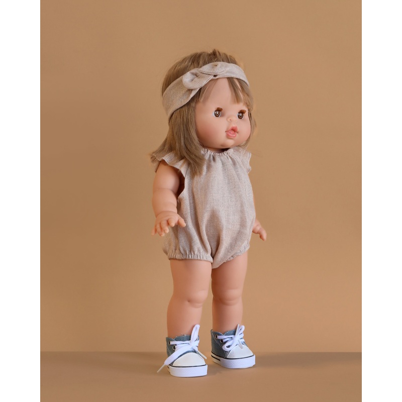 Minikane Standing Doll (14") - Zoelie With Clothing & Shoes