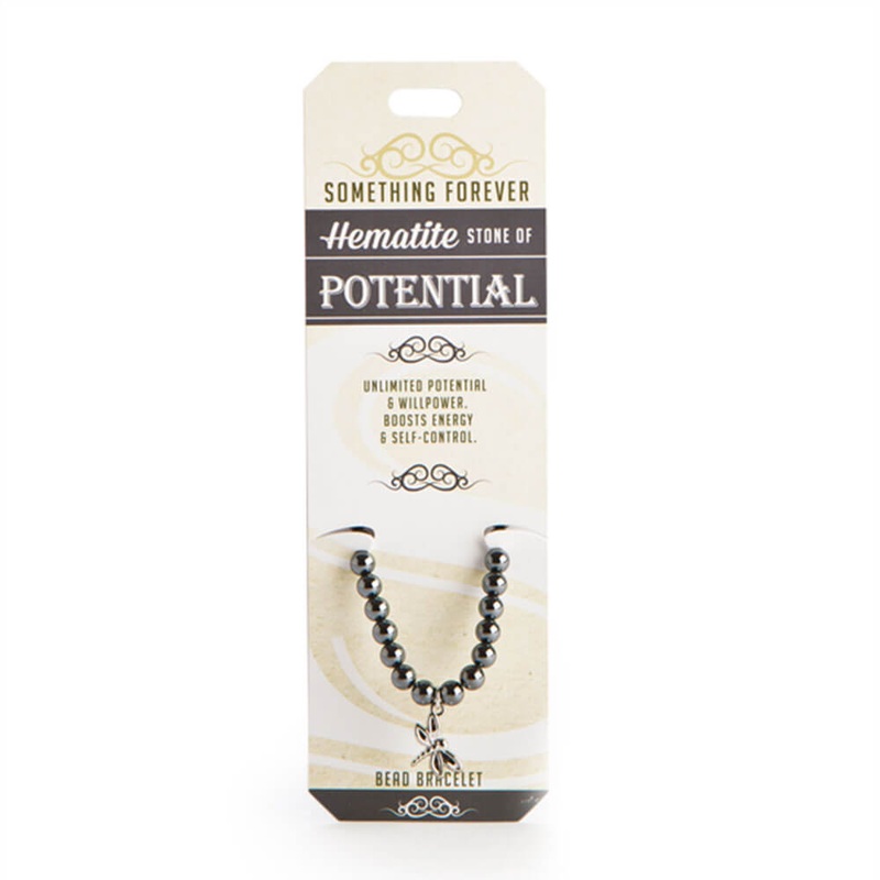 Bracelet de perles d'hmatite de collection Wishstone