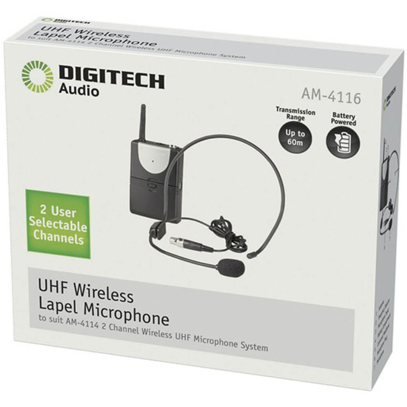 Channel-A Headset Mic et metteur (Suit AM4132 AM4114)