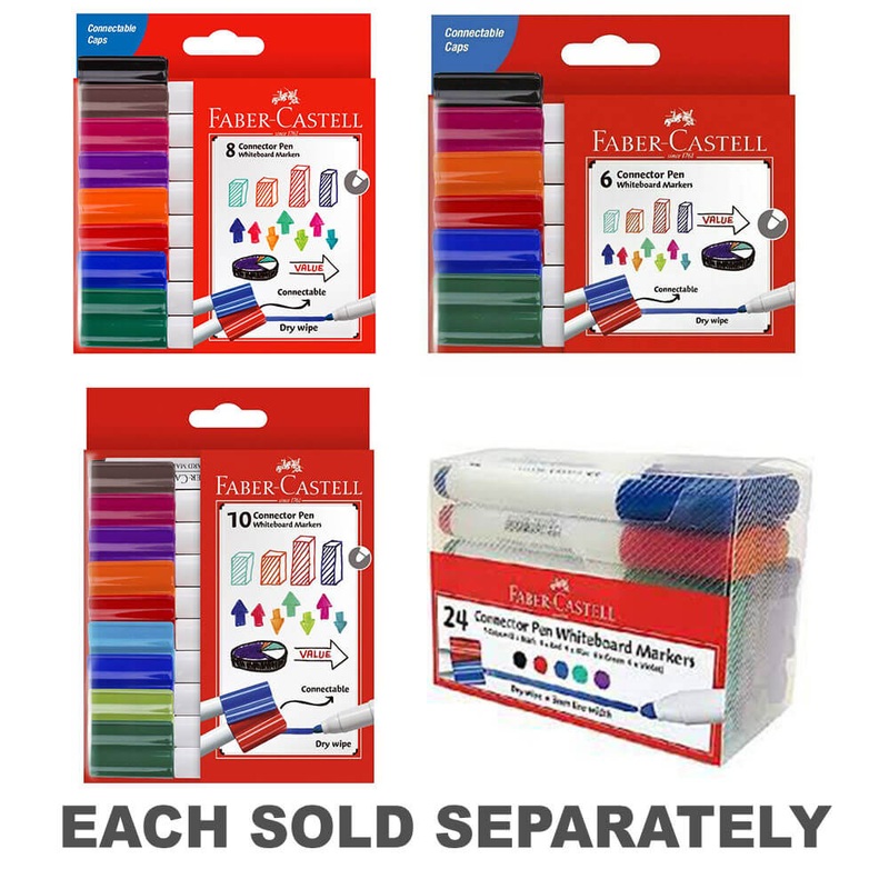 Marqueurs de tableau blanc du connecteur Faber-Castell