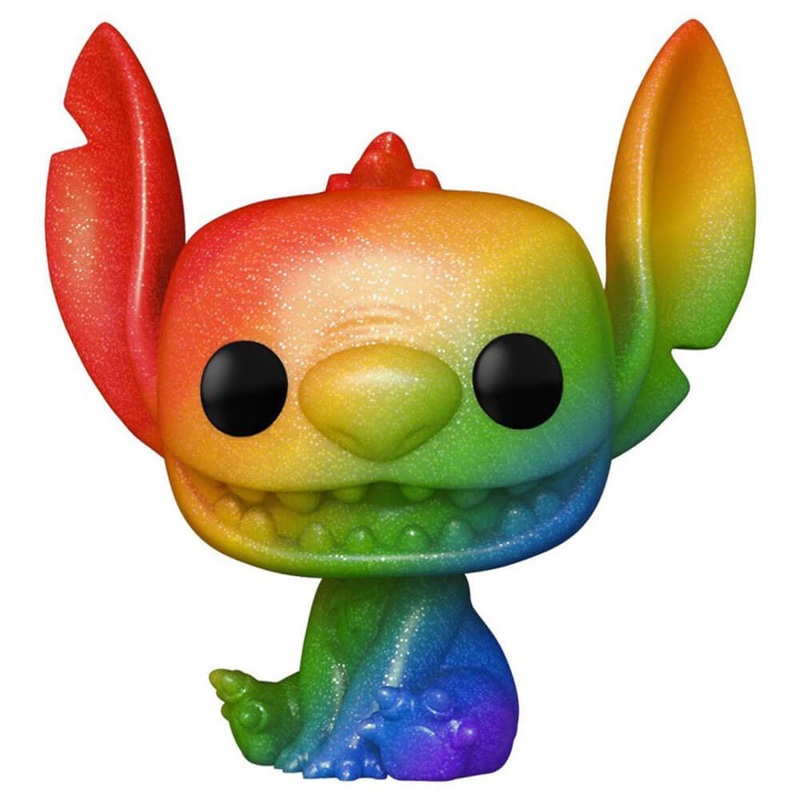Stitch Rainbow Pride Diamond Glitter Us Pop! Vinyle