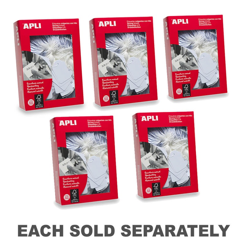 Tags de merchandising apli blanc 1000pk